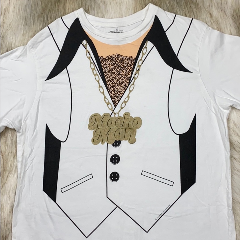 Macho Man Short Sleeve T-Shirt, Size XL